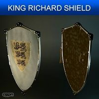 King Richard Medieval Shield3d model