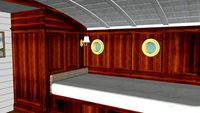 Captain's cabin on schooner