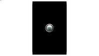 4061PBLPush Button Switch, LED, 1 Gang, 20A, Saturn 4000 series, Espresso Black