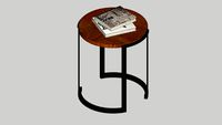 circle side table