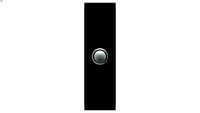4061Switch Grid Plate and Cover, 1 Gang, Less Mechanism, Architrave, Espresso Black