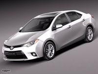 Toyota Corolla LE 2014 USA3d model