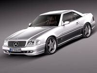 Mercedes SL500 AMG- r129 1989 – 20013d model