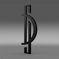 Domanoff Logo3d model