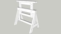 Adjustable Sawhorse