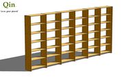 Qin Q6x6 Bamboo Shelf Unit - Natural Color