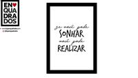QUADRO SONHAR E REALIZAR