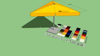 4,0 x 4,0 x 4,0m SCHATTELLO dreieckig / triangular