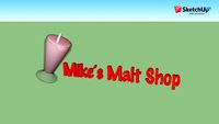 Malt shop sign - SketchUp for Schools