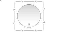 Odace 10 AX, push-button, screwless terminals, white