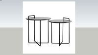 Conjunto de mesas laterais Sense Duo - Muma