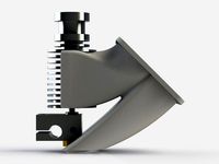 2-in-1 fan duct: extruder and filament cooler for E3D V6 and others by eipionezero