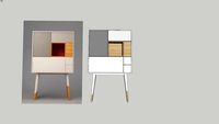 modern cabinet closet dressoir wood oak scandinavian
