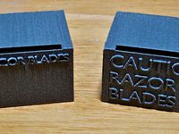 Safer Safety Razor Disposal Box by scoofy