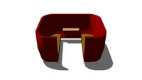 CWTCH-56 HB Six Seat Sofa Alcove with Shelf