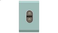 4061/45Flush Switch, 1 Gang, 250VAC, 45A, Push Button, Ocean Mist
