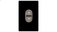 4061/45Flush Switch, 1 Gang, 250VAC, 45A, Push Button, Espresso Black