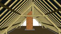 Longere normande 05 RdC plafond suite et charpente