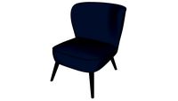 PALM Palm-Fauteuil en velours bleu pétrole REF 174903 PRIX 170