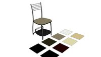 Sedia Moderna Jane Pelle Grigio Fumo,Chair Jane
