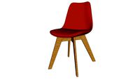 'ICE Ice Chaise scandinave corail et chêne massif REF 178142 PRIX 69,99 '