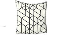 ALMOFADA LOSANGOS LINES IN BLACK 50X50