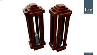 Flashlight - Rustic wooden lantern