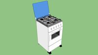 (fogão 4 bocas) (cooker)