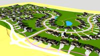 A coved neighborhood in Sarpy County Nebraska
