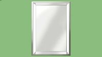 803776 Mirror Steel Rim Silver 105x75cm