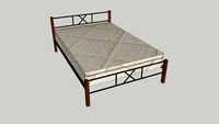 Queen Bed w/ Matress (Scale 1:1)