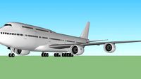 Boeing 747-8i Template