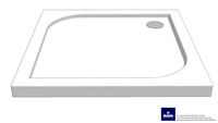 Deante Cubic - KTK 042B - Brodzik kwadratowy 80 cm - Square shower tray 80 cm