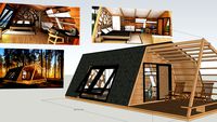glamping pod with interior
