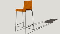 Design zebrano snack stool - KWATRO MINI design barstool