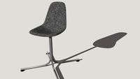 Design grey chair - KROSS design chair