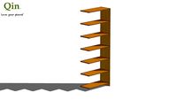 Qin Q6 Bamboo Shelf - Extension 800 - Caramel Color