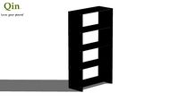 Qin Q4 Bamboo Shelf - Basic 800 - Stained Dark Gray Color