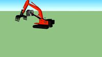 Hitachi Zaxis 330 With High Rise Cab And Cab Guard And Rotateable Sorting Grapple