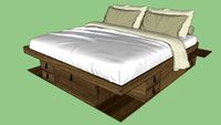Cama Kingsize Bali Carame
