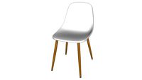 'FIBULE Fibule Chaise contemporaine blanche REF 175731 PRIX 59,99 '