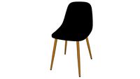 'FIBULE Fibule Chaise contemporaine noire REF 175747 PRIX 59,99 '
