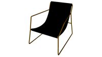 'DARYL Daryl Fauteuil en cuir noir REF 175824 PRIX 499 '