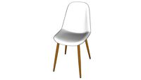 'CLYDE Clyde Chaise scandinave blanche REF 174727 PRIX 59,99 '
