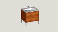 Eichenfrau form403 washstand with basin Waschtisch mit integriertem Waschbecken