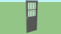 (porta de ferro cinza) (gray iron door)