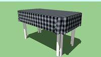 (mesa com toalha) (table with towel)