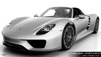 Porsche 918 Spyder 2015 + INTERIOR3d model