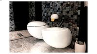 Alessi One wall hung toilet pan and bidet