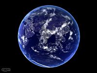 High Quality Earth Over The Night3d model